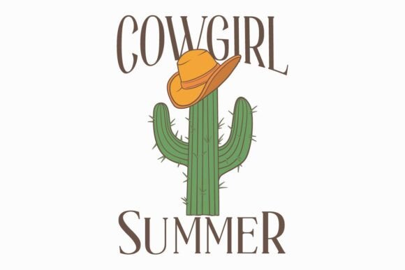 Cowgirl Summer Western T-shirt Design: The Ultimate Ready-to-Print Asset
