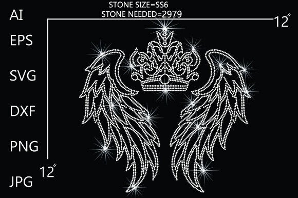 Dazzle Your Audience with This Crowned Angel Wing Design