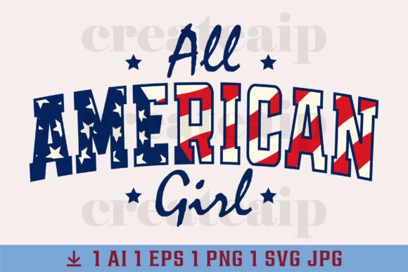 Design Freedom All American Girl T Shirt: A Patriotic Powerhouse