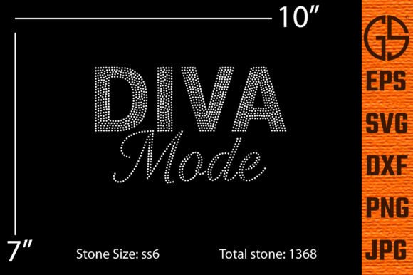 DIVA Mode Rhinestone Typography Design: A Sparkling Typeface