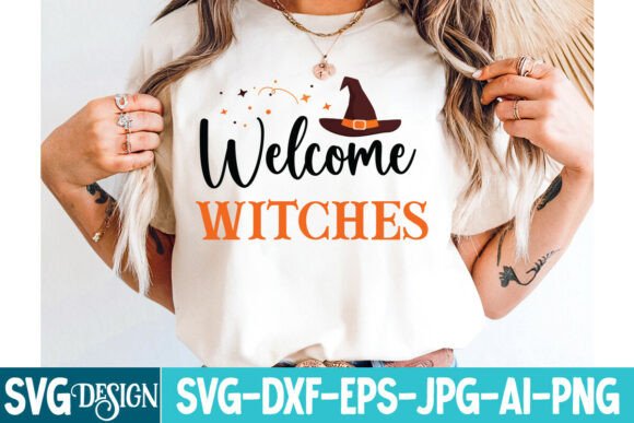 Embrace Spooky Season with the Welcome Witches SVG Design