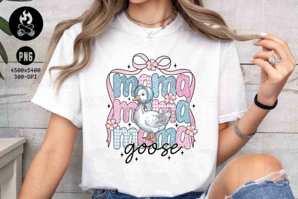Mama Goose PNG: Sweet Sublimation Design for Mom