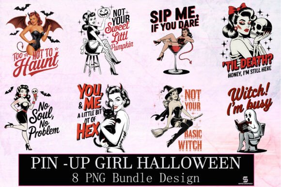 Spooky & Sultry: Unlocking Creative Projects with Halloween Pin-up Art