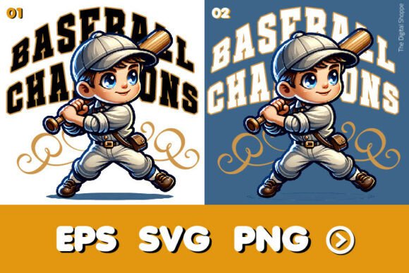 Swing for the Fences with Baseball Champions Boy Design